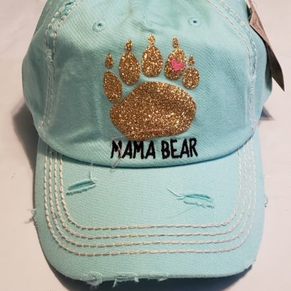 "Mama Bear" Cap (Light Blue)
